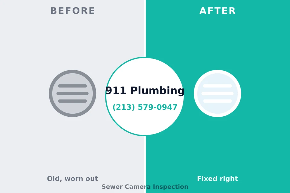 Before and after: plumbing repair Whitemarsh Island, GA